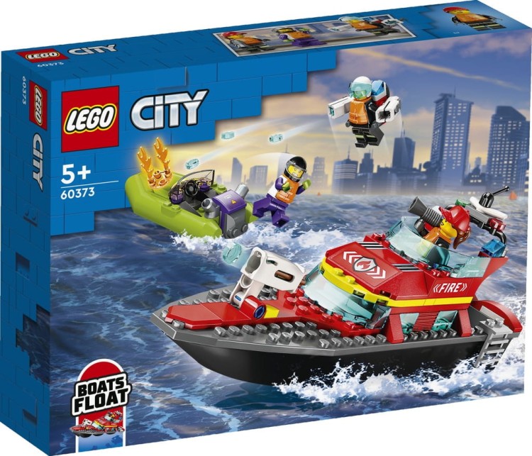 LEGO City 60373 Łódź strażacka