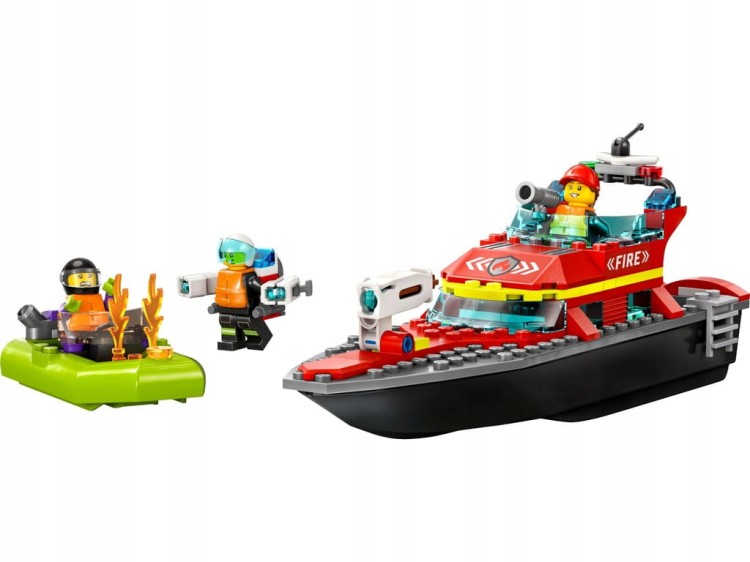 LEGO City 60373 Łódź strażacka