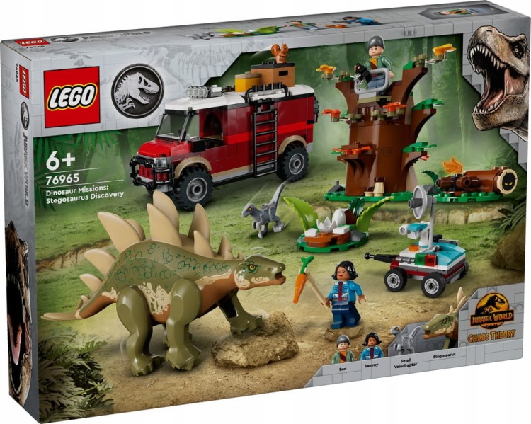 LEGO Jurassic World Dinomisje i odkrycie Stegozaura 76965