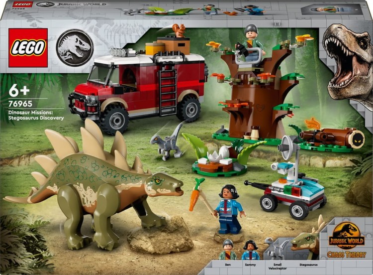 LEGO Jurassic World Dinomisje i odkrycie Stegozaura 76965