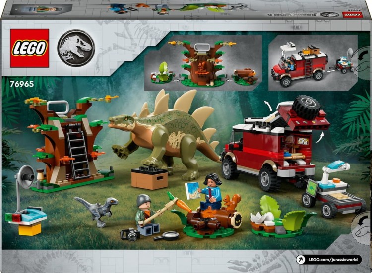 LEGO Jurassic World Dinomisje i odkrycie Stegozaura 76965