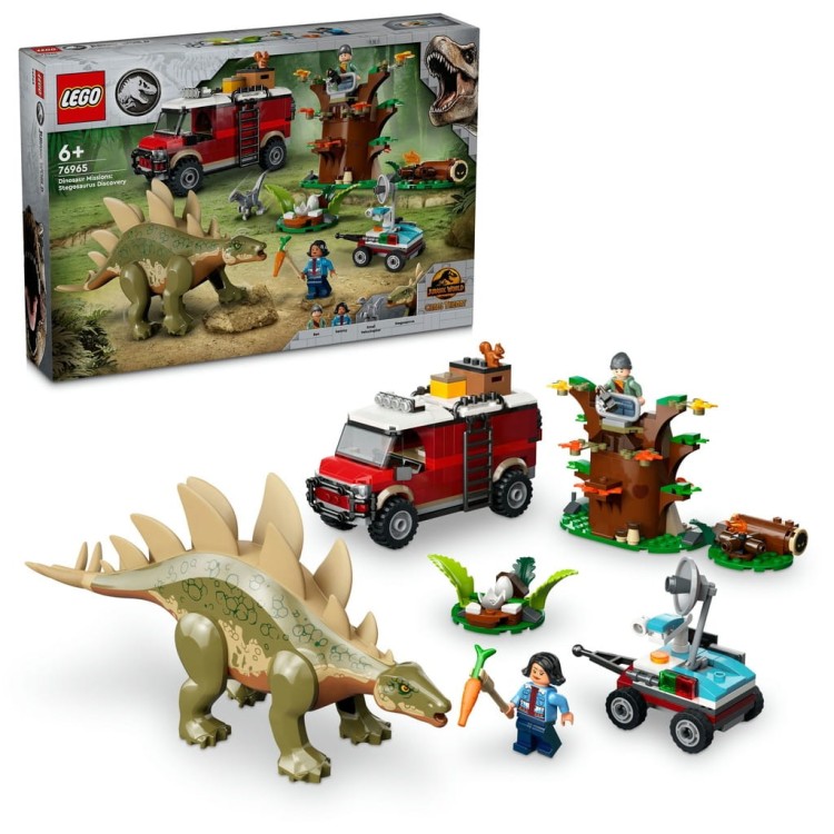 LEGO Jurassic World Dinomisje i odkrycie Stegozaura 76965