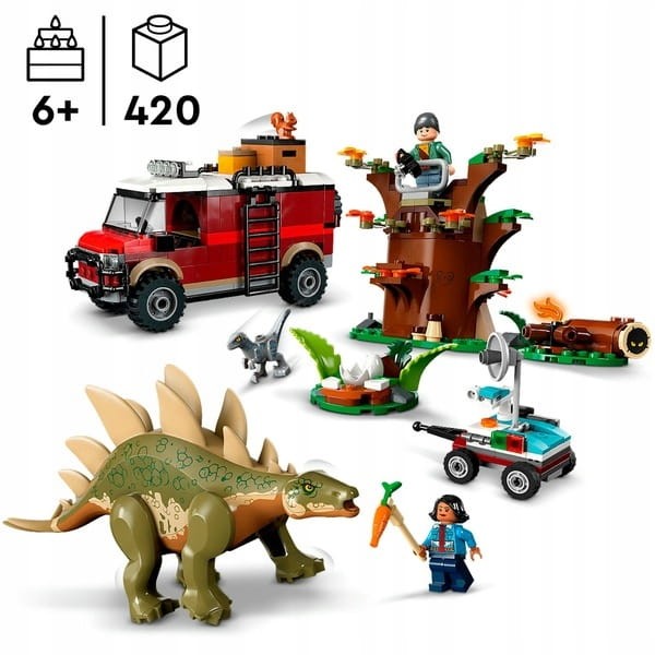 LEGO Jurassic World Dinomisje i odkrycie Stegozaura 76965