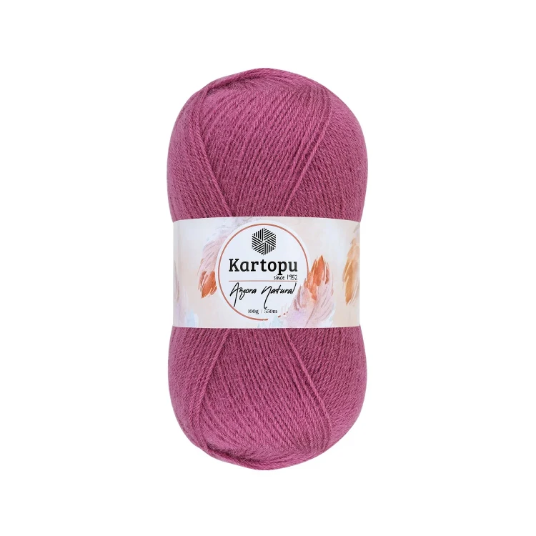 742 ciemny róż kartopu angora natural wydajna włóczka.webp