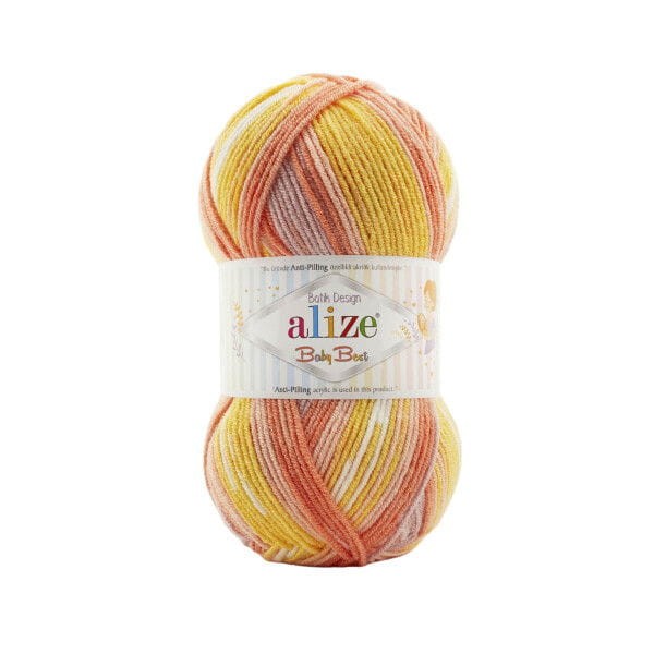 włóczka alize baby best batik 7721