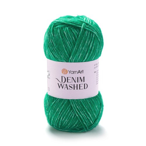 yarnart denim washed 924 zieleń butelkowa