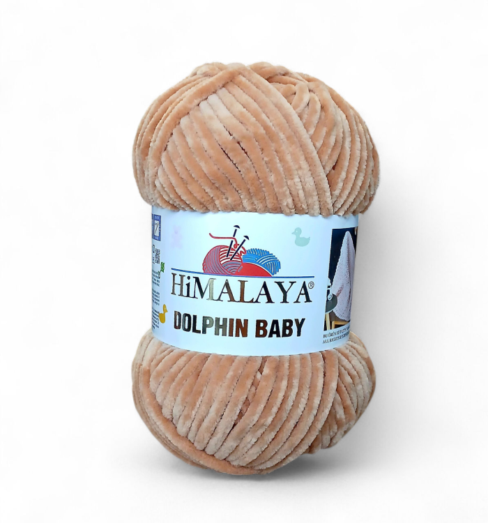 himalaya dolphin baby włóczka sznilinowa kolor 80390 ciepły beż