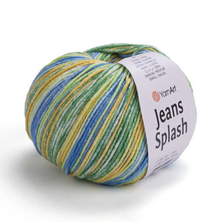 jeans włóczka uniwersalna cieniowana splash  kolor 957
