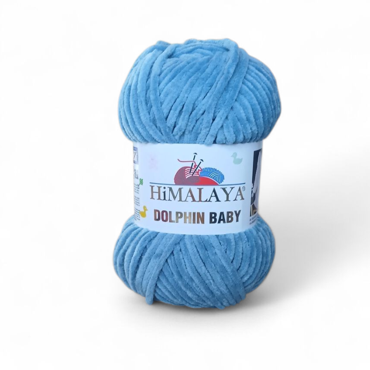 himalaya dolphin baby niebieski jeansowy włóczka na maskotki amigurimi