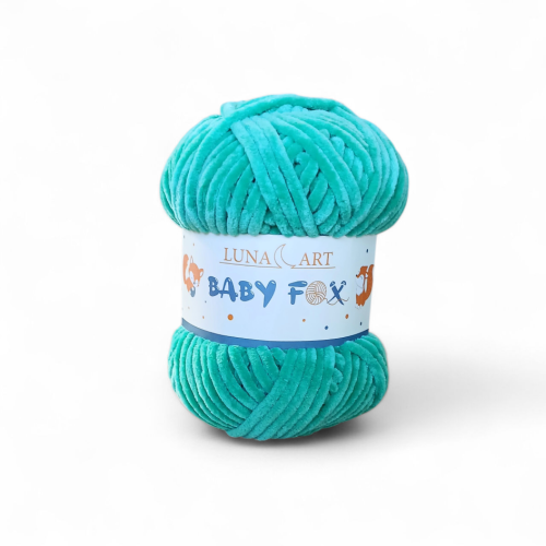 włóczka na maskotki i amigurumi luna art baby fox zielony 86