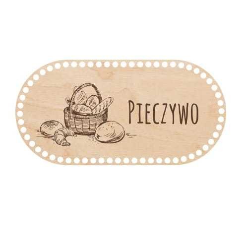 baza do chlebaka szydełkowy koszyk pieczywo owana ze sklejki drewnianej