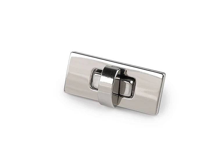 zapięcie do torby zatrzask do torebki srebrny