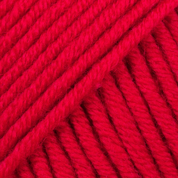 włóczka na czapkę lub kocyk wełny merino karminowa czerwień
