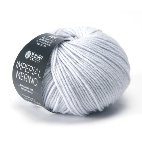 YARNART_IMPERIAL_MERINO_3346 włóczka z wełną merino jasny szary gołębi