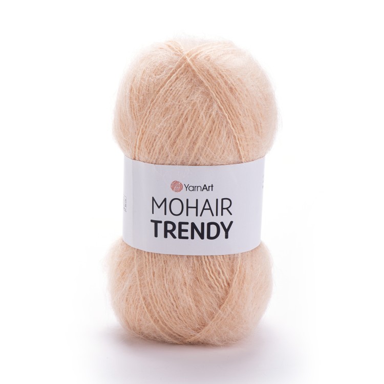 YARNART_MOHAIR_TRENDY włóczka moherowa 145 brzoskwiniowy