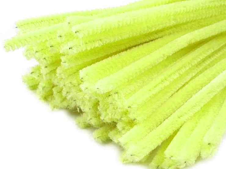 druciki kreatywne jasny żółty pluszowe druty wyciory.webp