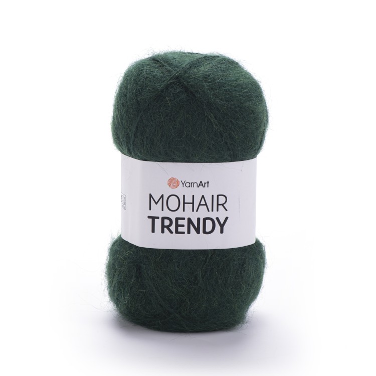 YARNART_MOHAIR_TRENDY_108-1.ciemna butelkowa zieleń