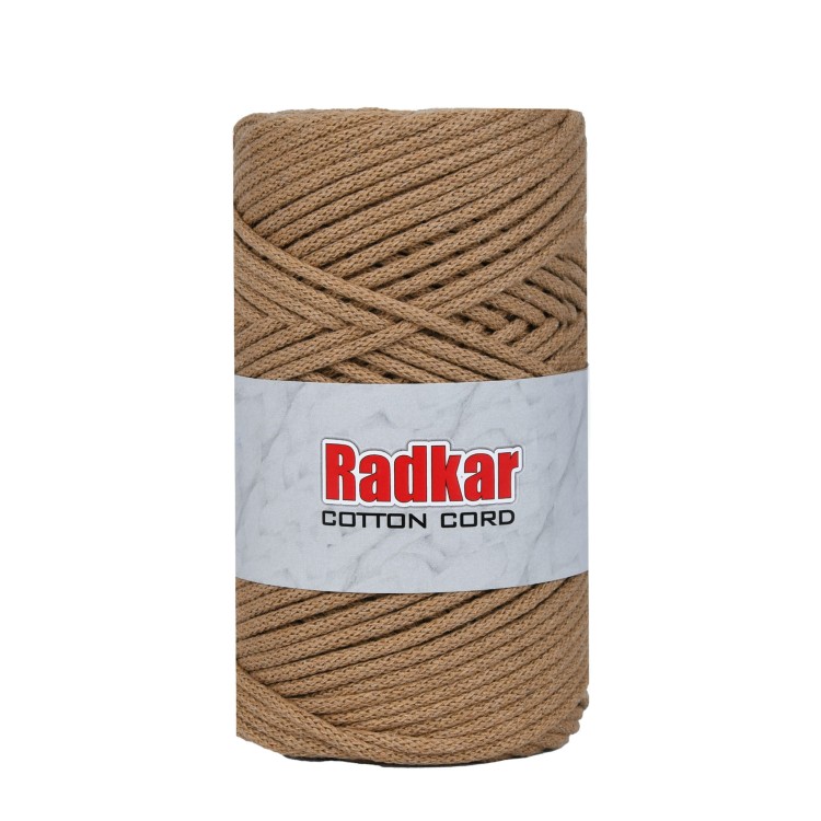 sznurek bawełniany 3 mm karmelowy brąz