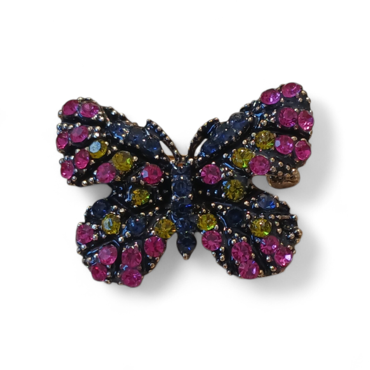 broszka pins motyl kolorowy mały motylek