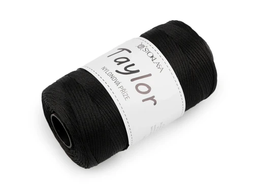 sznurek poliestrowy nylonowy z połyskiem doskonały na szydełkowe lub haftowane torebki