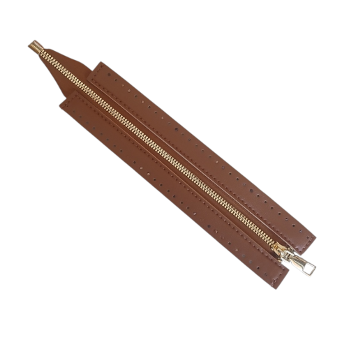 zamek błyskawiczny suwak z ekoskóry