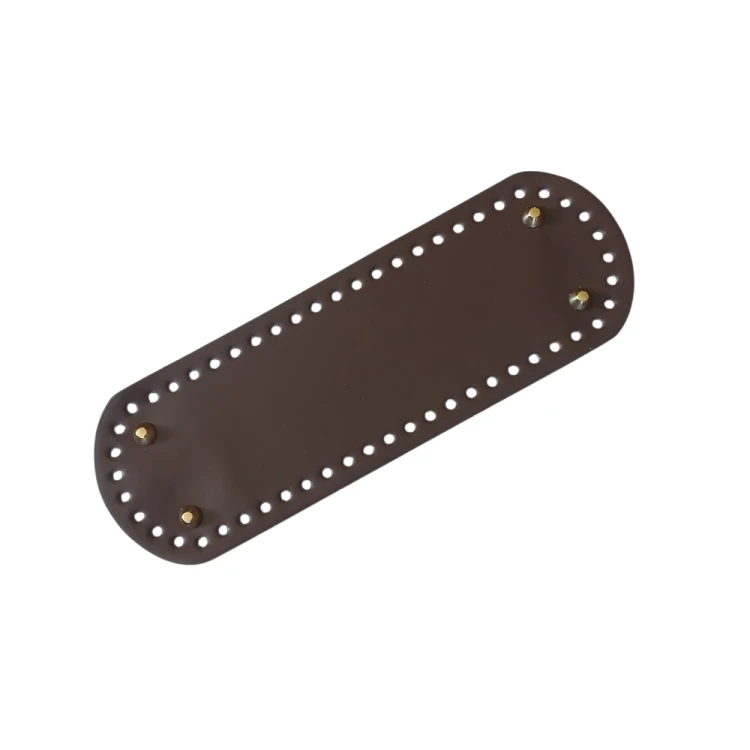 dno do torby z nóżkami czekoladowy brąz