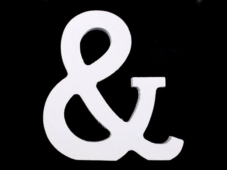drewniane litery 3d symbole