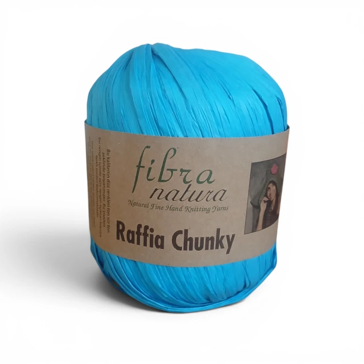 raffia naturalna niebieski turkus na torebki i kapelusze