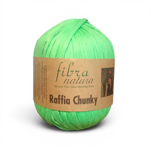 zielona rafia naturalna z wiskozy (celulose rayon)