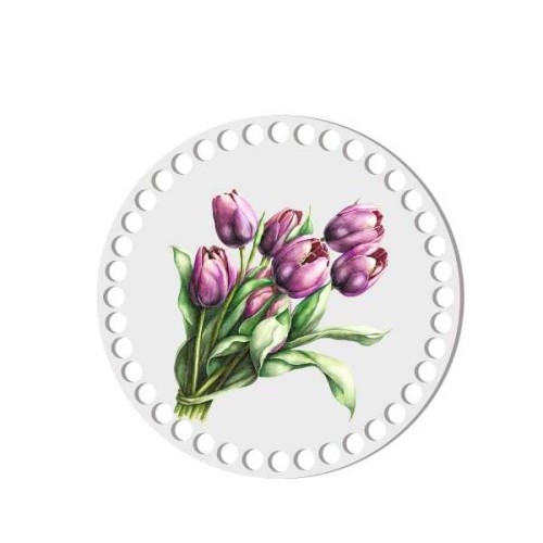baza do koszyka na szydęłku tulipany