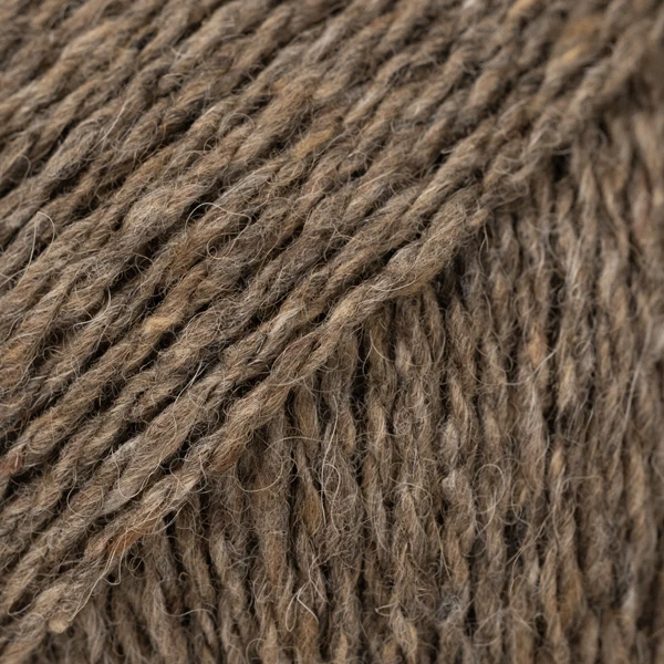 brązowa włóczka z alpaką drops soft tweed