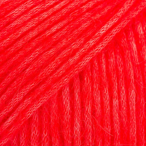 61-hot red drops air włóczka z alpaką