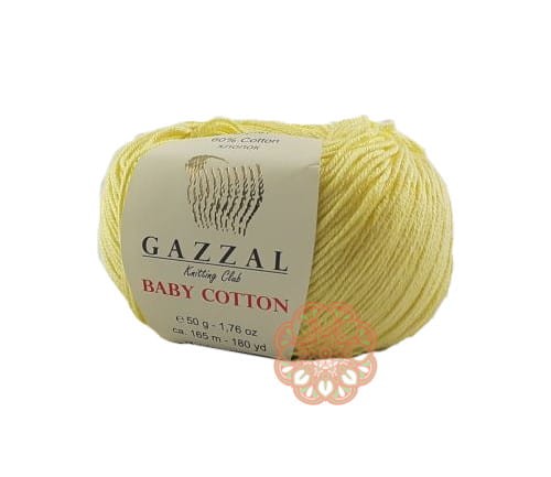 gazzal baby cotton jasny żółty kolor 3413