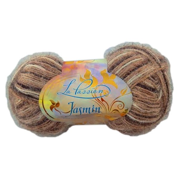 jASMIN LA PASSION odcienie beżu i brazu wloczka z wloskami sznurek.jpg