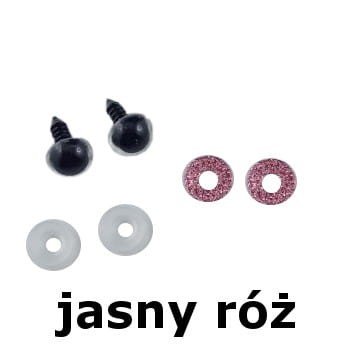 oczy brokatowe do zabawek bezpieczne oczy amigurimi jasny różowy.jpg