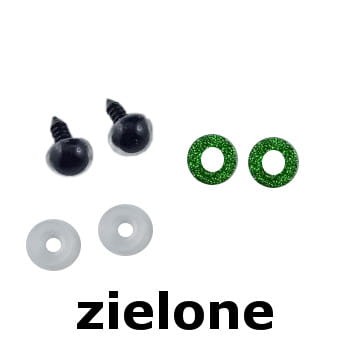 oczy brokatowe do zabawek bezpieczne oczy amigurimi zielone.jpg