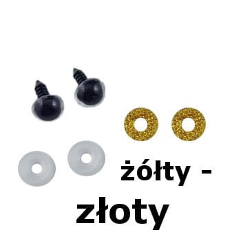 oczy brokatowe do zabawek bezpieczne oczy amigurimi żółty-  złoty.jpg