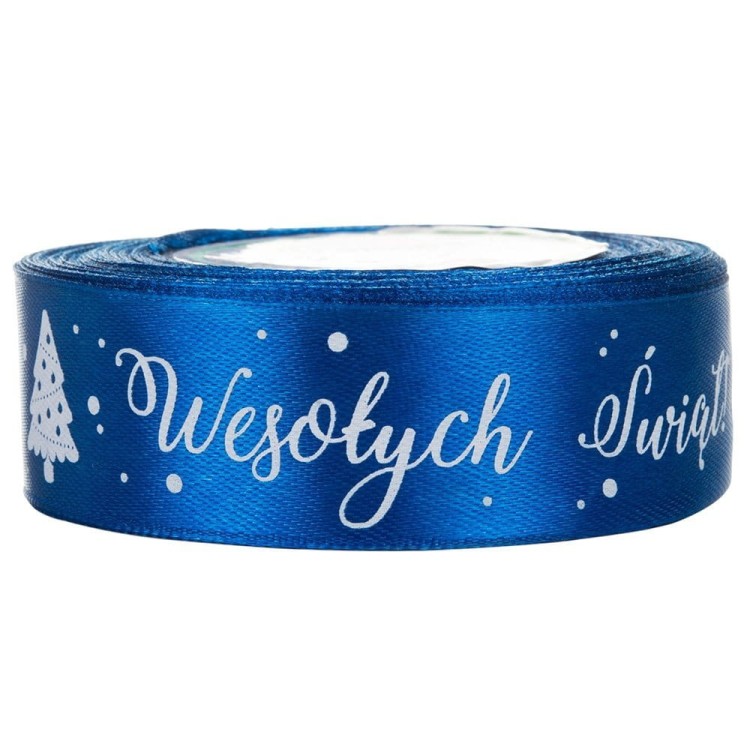 wstążka świąteczna ciemny niebieski wesołych świąt 12 mm.jpg
