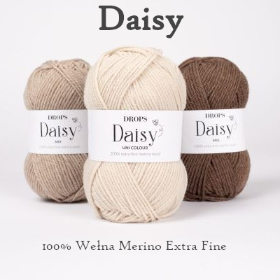 Wełna merino włóczka drops daisy