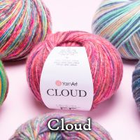 Cloud melanżowa włóczka z wełną kolory