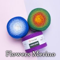 YarnArt flowers merino Gruba włóczka cieniowana