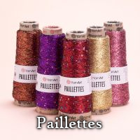 Przędza metaliczna z cekinami Paillettes