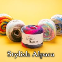 Kolorowa włóczka z alpaką Stylish Alpaca